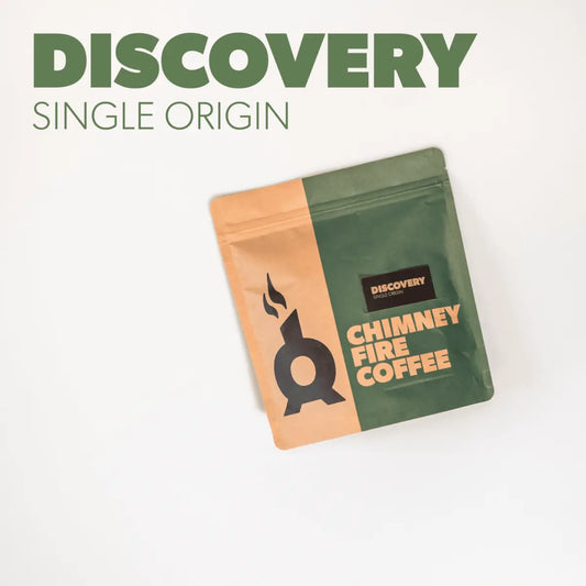 Chimney Fire Discovery Coffee Beans - Dark Chocolate, Brown Sugar, Tobacco
