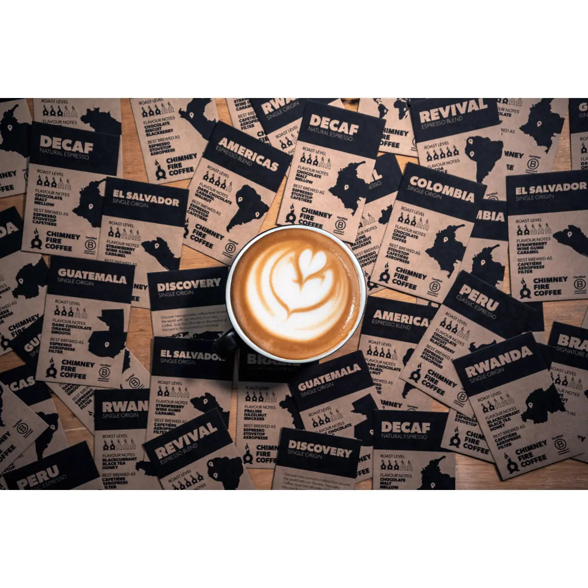 Chimney Fire Revival Coffee Beans - Cocoa, Treacle, and Rich Flavour Profile