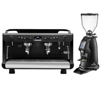 Cime Saturno MB-60 2 Group Espresso Machine + Macap Supra 83 G Series Grinder - Commercial Bundle Kit