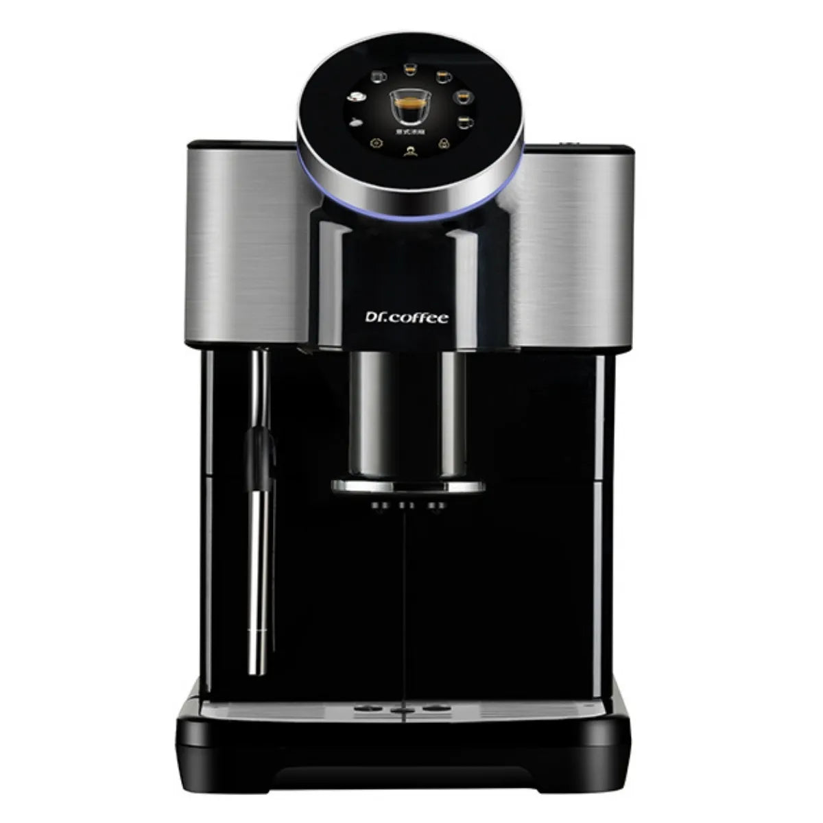 Dr. Coffee H1 Espresso Machine - Bean to Cup + Noise-Free Small Flat Burrs - Espresso Machine - Prime Coffee Suppliers