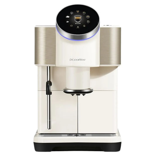 Dr. Coffee H1 Espresso Machine - Bean to Cup + Noise-Free Small Flat Burrs - Espresso Machine - Prime Coffee Suppliers