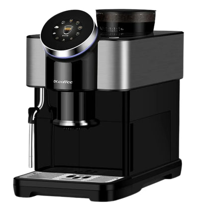 Dr. Coffee H1 Espresso Machine - Bean to Cup + Noise-Free Small Flat Burrs - Espresso Machine - Prime Coffee Suppliers