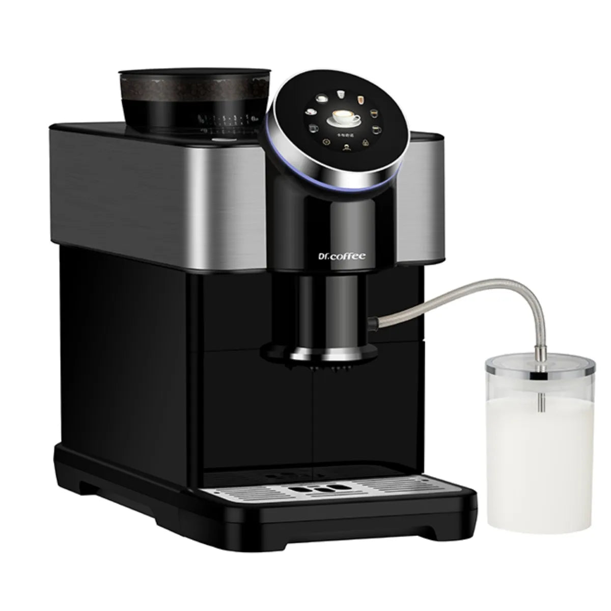 Dr. Coffee H2 Espresso Machine - Bean to Cup, Automatic Milk-Pipe System - Espresso Machine - Prime Coffee Suppliers