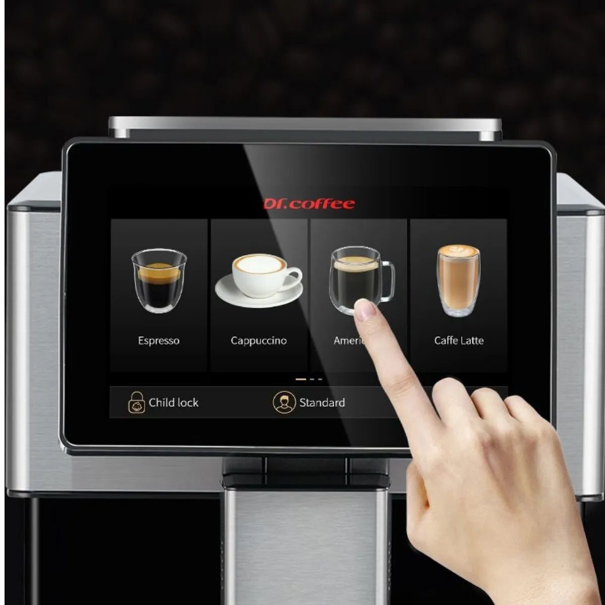 Dr. Coffee H3 Espresso Machine - Bean to Cup, Fully Automatic  - Espresso Machine - Prime Coffee Suppliers