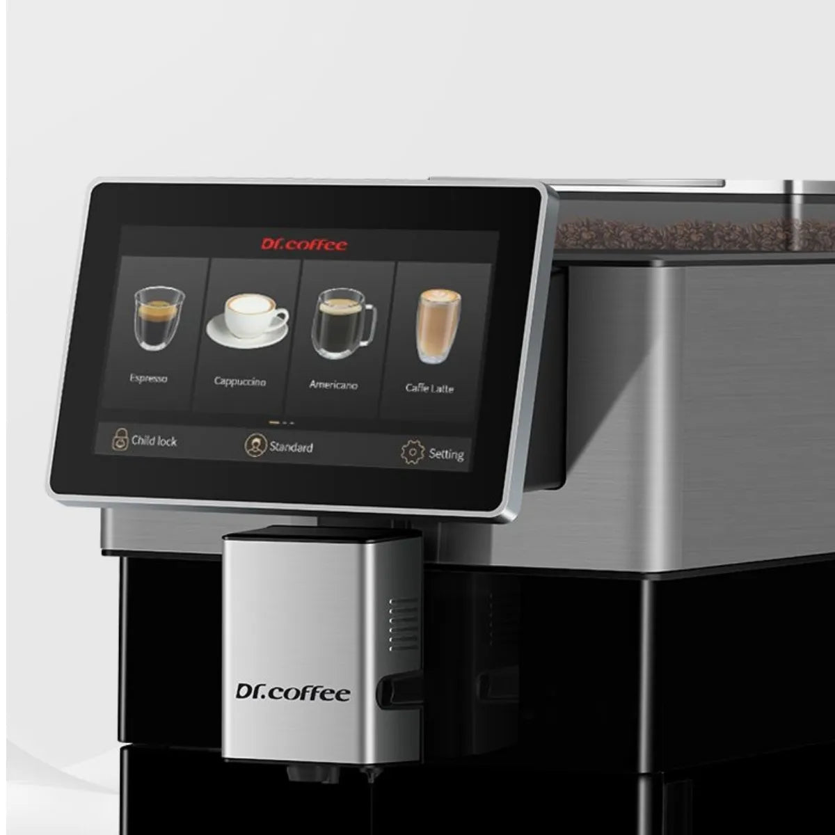Dr. Coffee H3 Espresso Machine - Bean to Cup, Fully Automatic  - Espresso Machine - Prime Coffee Suppliers