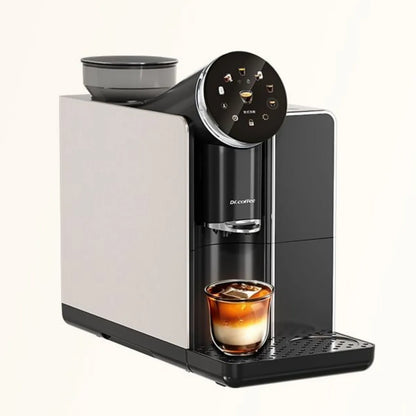 Dr. Coffee S01 Espresso Machine - Bean to Cup Fully Automatic, Ceramic Flat Burr