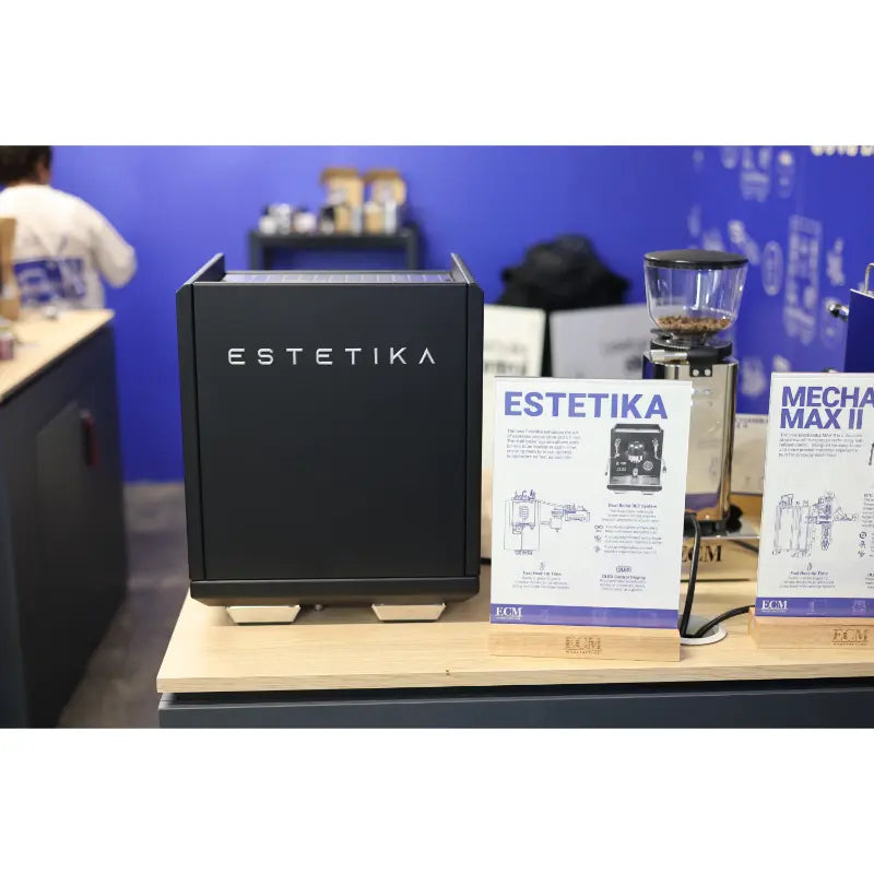 ECM Estetika Espresso Machine - Dual Boiler System with 3CT London Coffee Festival 2026 - Prime Coffee Suppliers