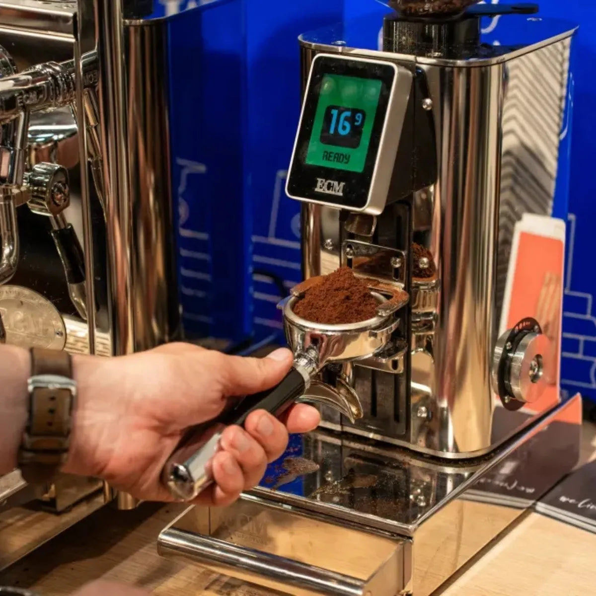  ECM Exacto 64 Espresso Grinder - Grind by Weight + 64mm Stainless Steel Burrs - Espresso Grinder - Prime Coffee Suppliers