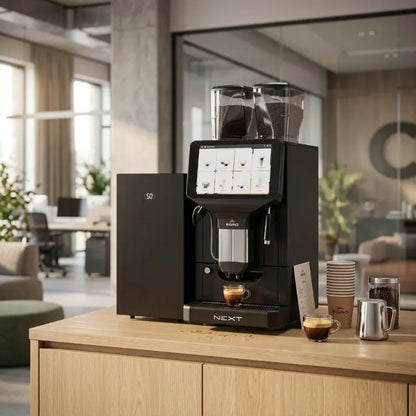 Egro Next Quick Milk Automatic Coffee Machine + MK4 Fridge Commercial Bundle
