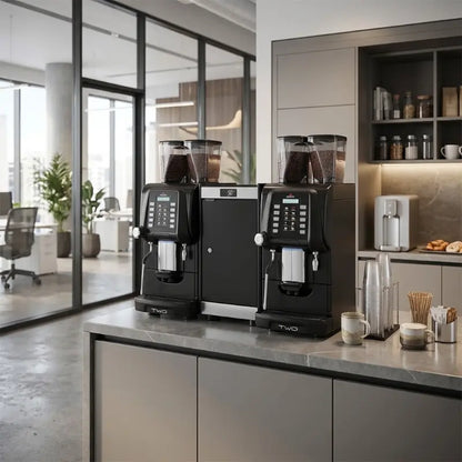 Egro Two Top Milk Super Automatic Coffee Machine - High Volume 600 cups/day