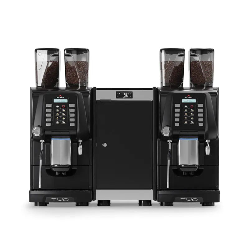 Egro Two Top Milk Super Automatic Coffee Machine - High Volume 600 cups/day Keypad