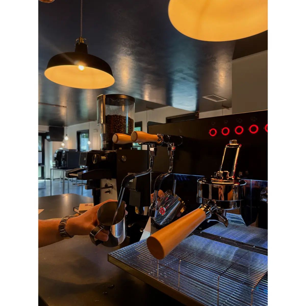 Elektra Eklipto 2 Group Espresso Machine Black and White