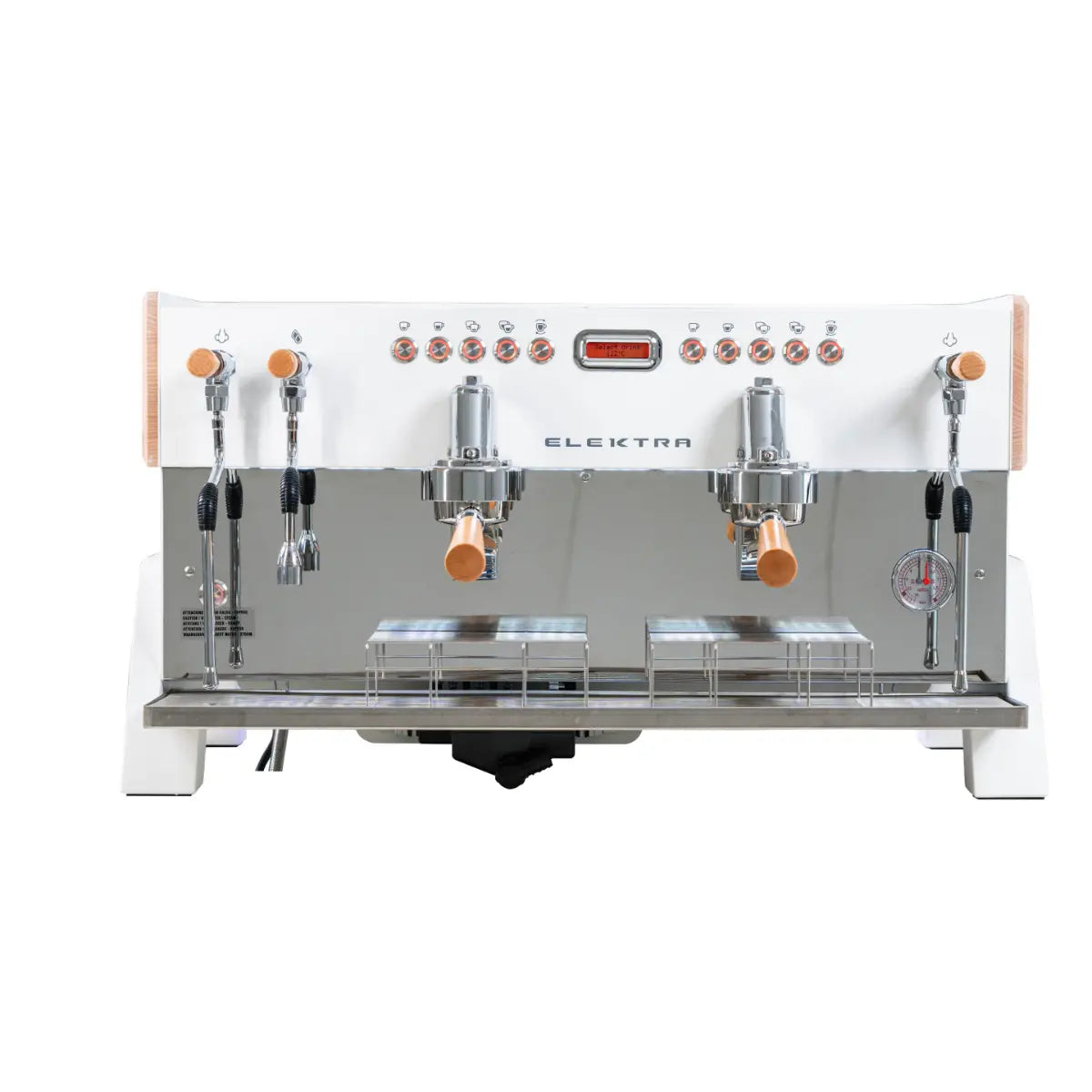 Elektra Eklipto 2 Group Espresso Machine White and Wood