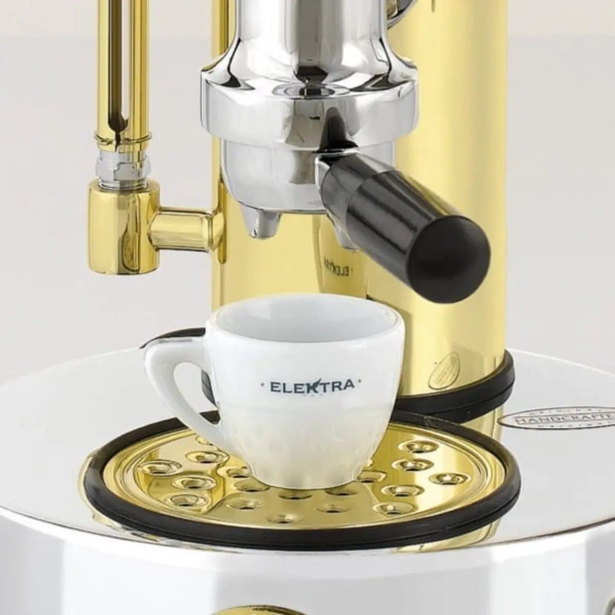 Elektra Micro Casa Leva Espresso Machine Chrome Brass