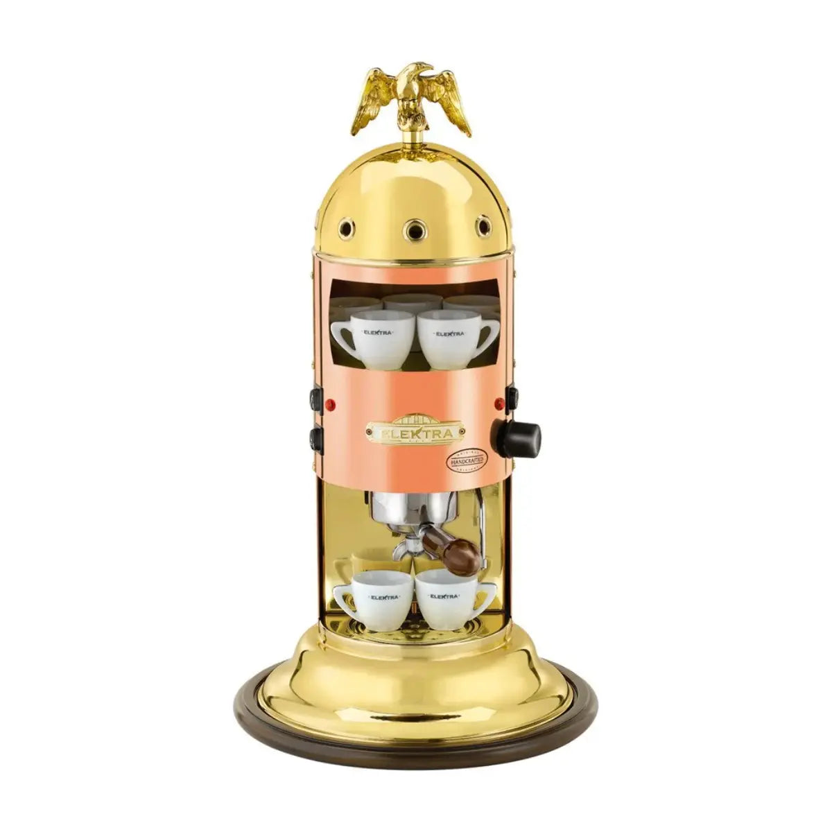 Elektra Mini Verticale Espresso Machine Copper and Brass