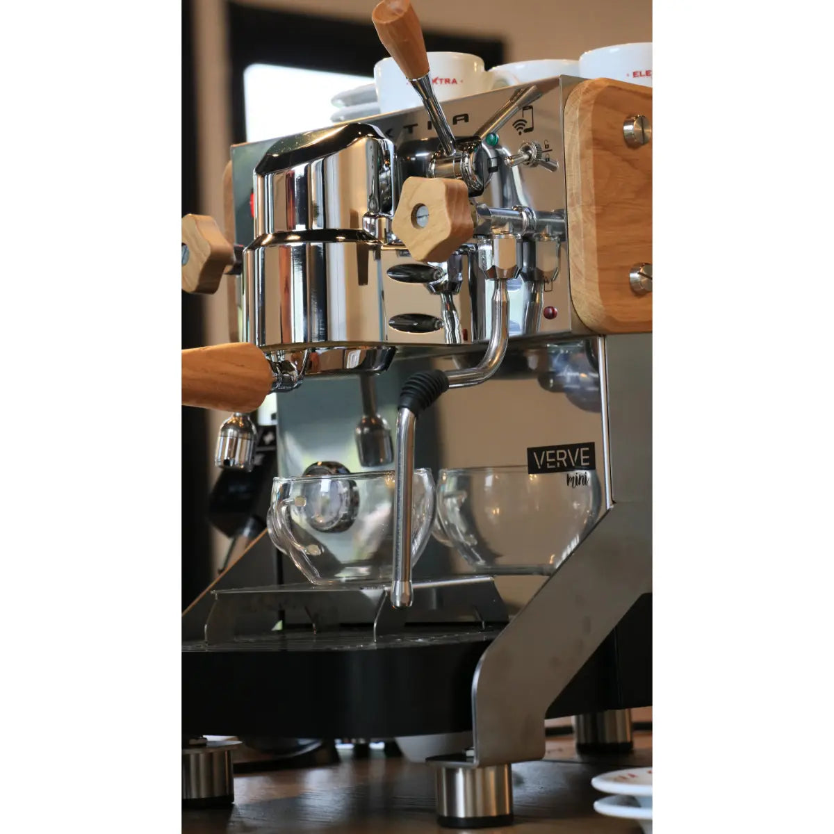 Elektra Verve Mini Espresso Machine - Dual Boiler Wood