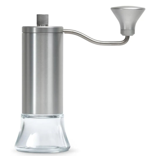 Eureka Baby Hand Espresso Grinder - Manual Glass Base Natural Anodized