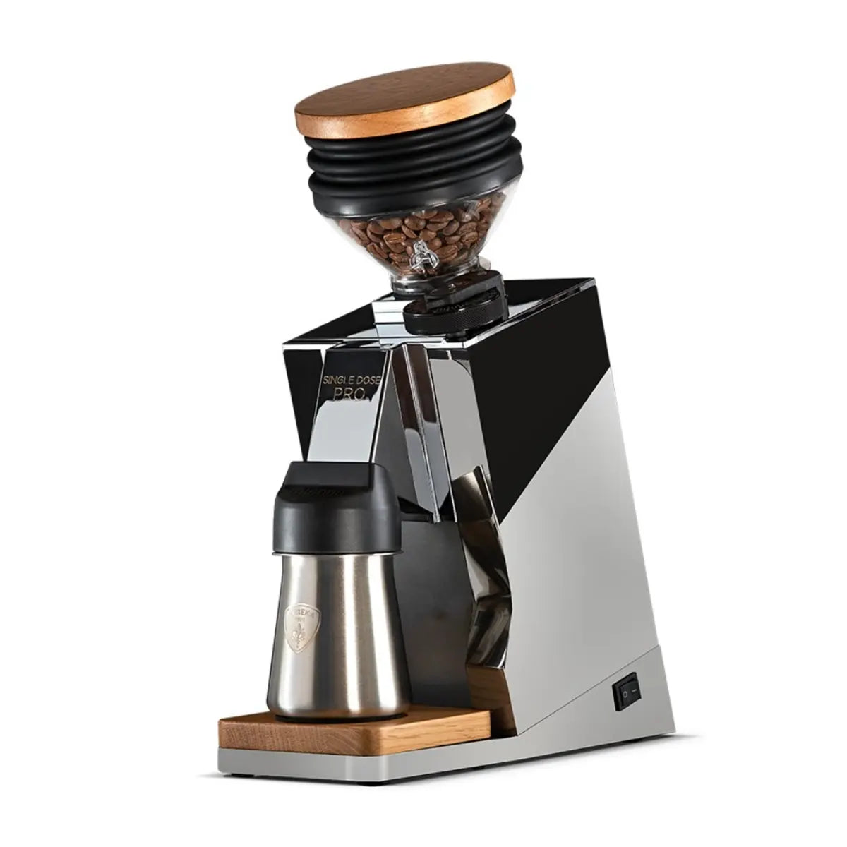 Eureka Oro Mignon Single Dose Pro Grinder - 65mm Flat Burrs Chrome