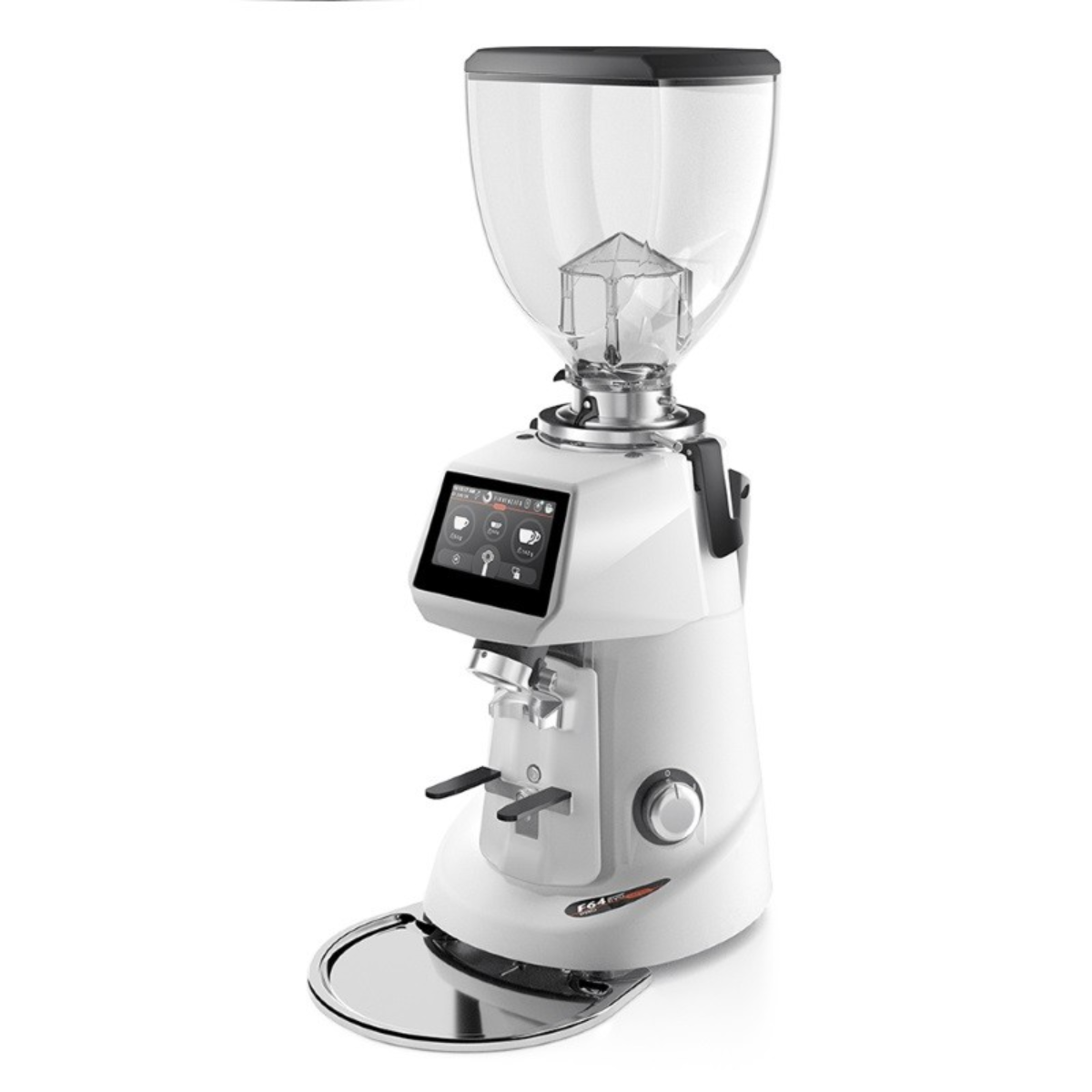 Sanremo SR64 EVO Pro Sense Grind by Weight Grinder - Flat 64mm Burr in White - Prime Coffee Suppliers