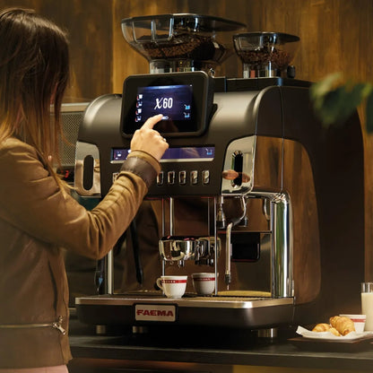 Faema X60 Espresso Machine - Bean to Cup + 600 Cups per Day - espresso Machine - Prime Coffee Suppliers