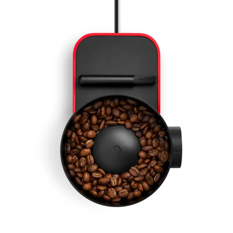 Fellow Opus 2 Conical Burr Grinder - 48mm Cherry Red & Walnut