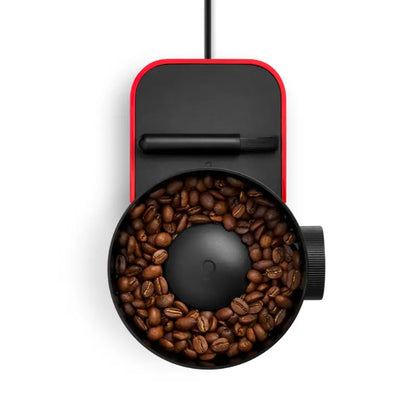 Fellow Opus 2 Conical Burr Grinder - 48mm Cherry Red & Walnut