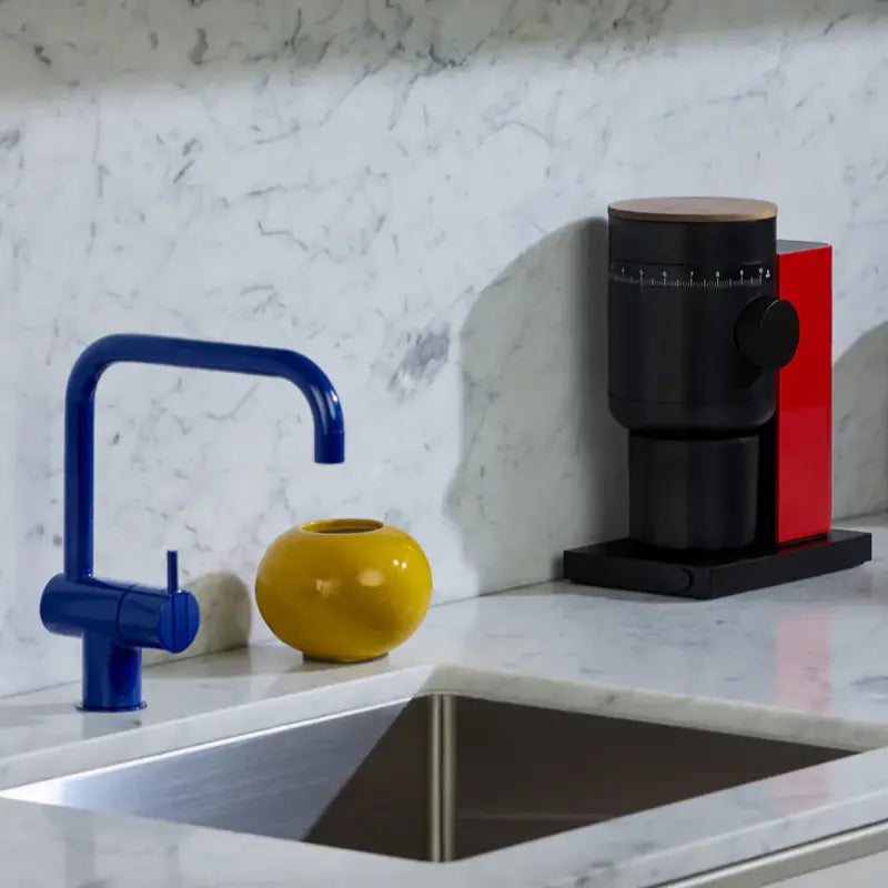 Fellow Opus 2 Conical Burr Grinder - 48mm Cherry Red & Walnut