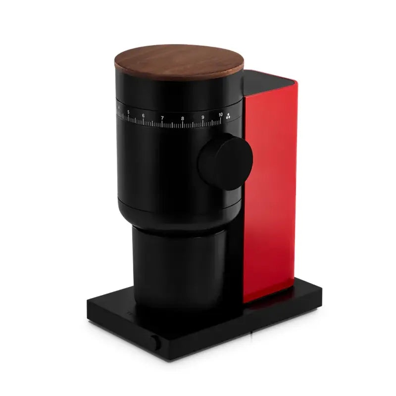 Fellow Opus 2 Conical Burr Grinder - 48mm Cherry Red & Walnut