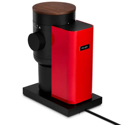 Fellow Opus 2 Conical Burr Grinder - 48mm Cherry Red & Walnut