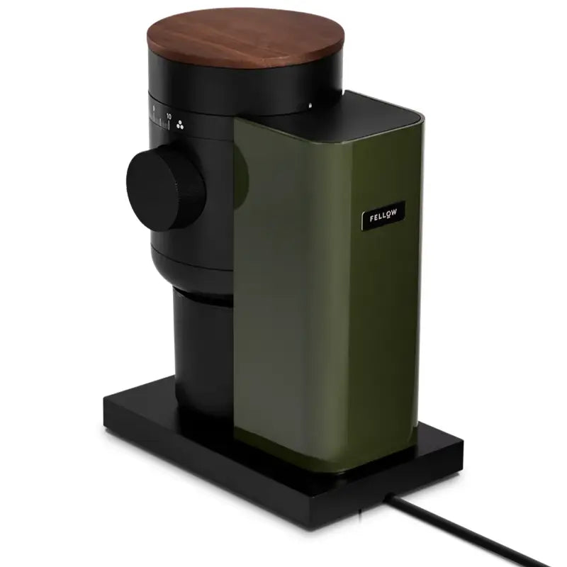 Fellow Opus 2 Conical Burr Grinder - 48mm Woodland Green & Walnut