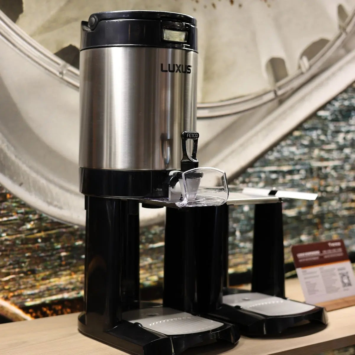 Fetco L4S-10 & L4S-15 LUXUS Thermal Dispenser Host Milan 2025 - Prime Coffee Suppliers