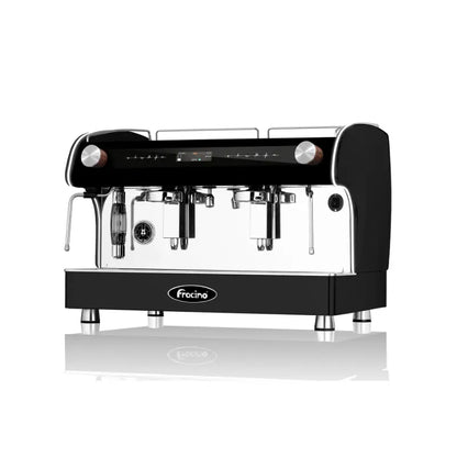 Fracino Romano Electronic Espresso Machine - Advanced LED Controls Black 2 Groups