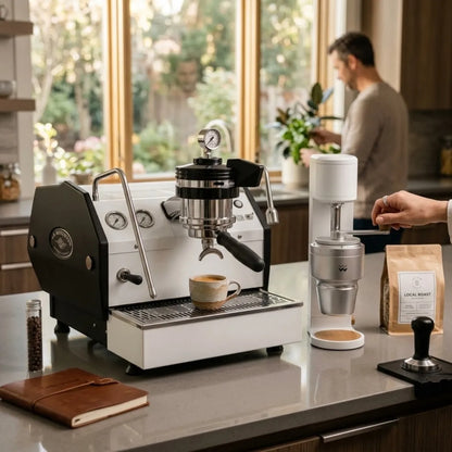 La Marzocco GS3 MP Espresso Machine + Weber Workshops Key Coffee Grinder Home Bundle Kit - Espresso Machine Home Bundle Kit - Prime Coffee Suppliers