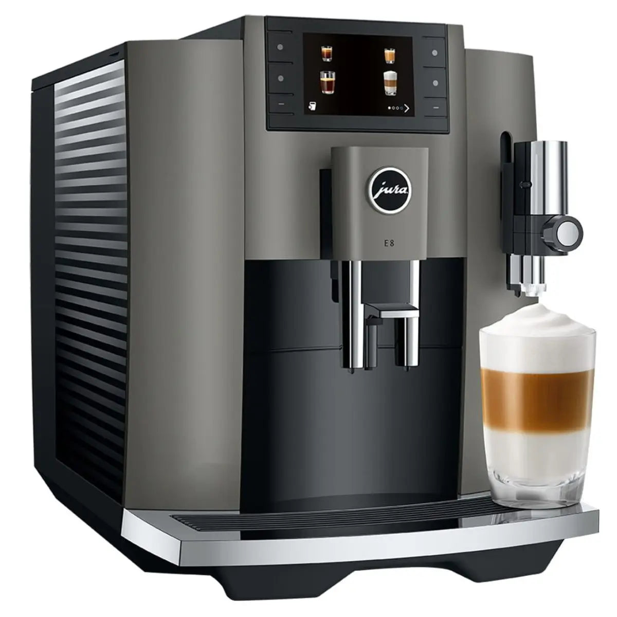 JURA E8 Automatic Espresso Machine Dark Inox