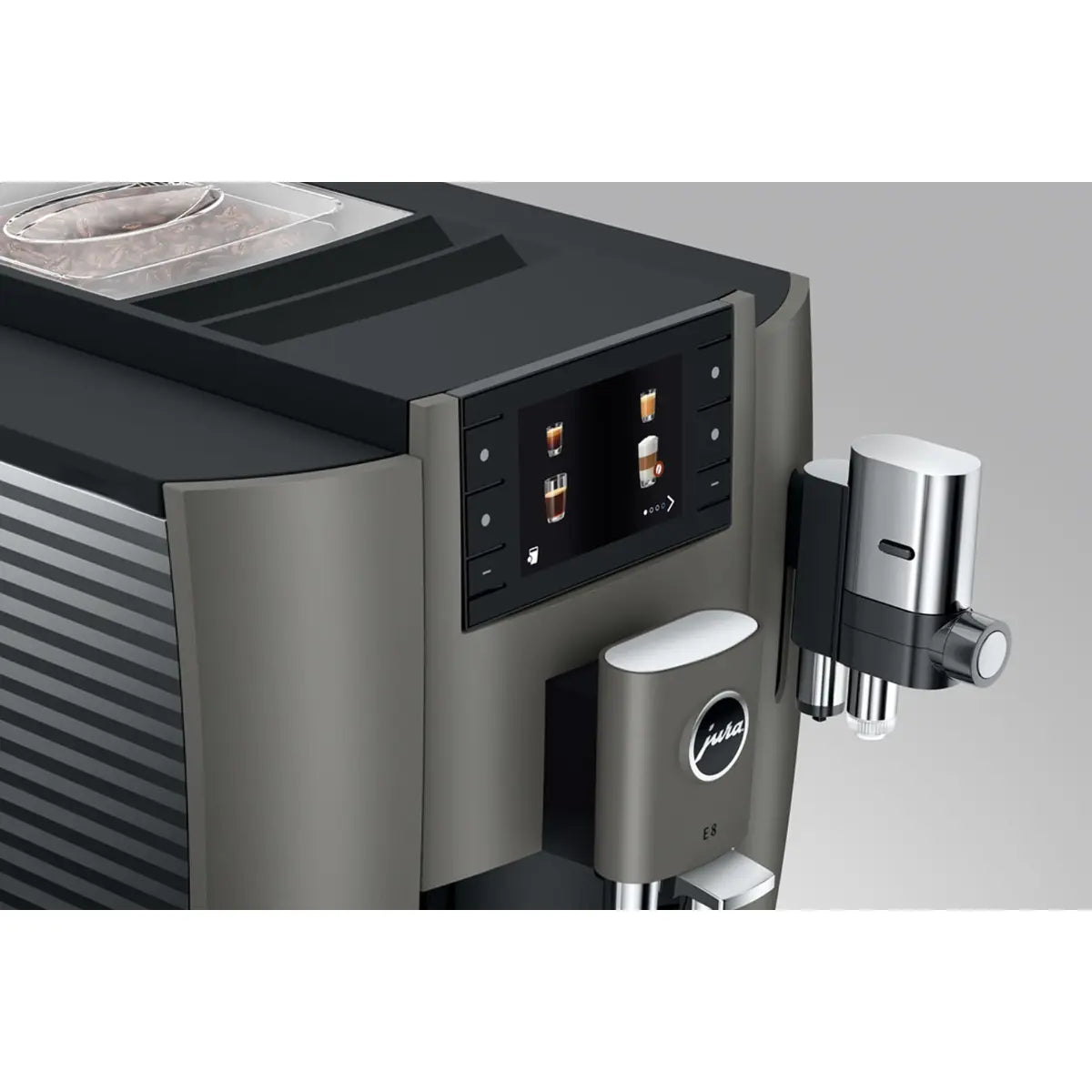 JURA E8 Automatic Espresso Machine Dark Inox