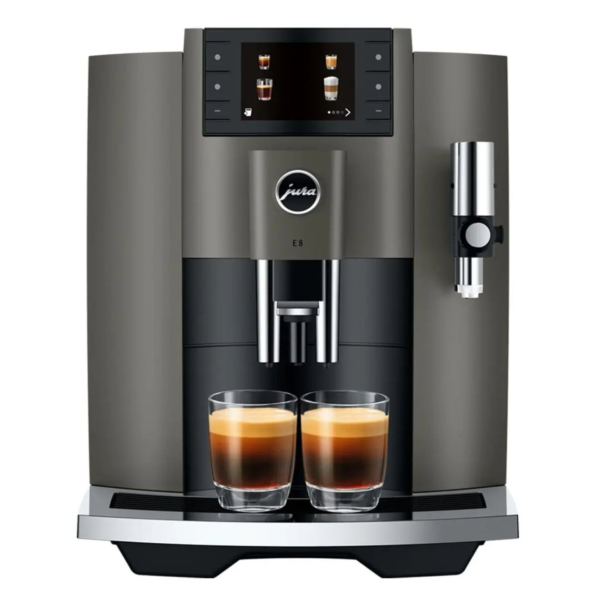 JURA E8 Automatic Espresso Machine Dark Inox