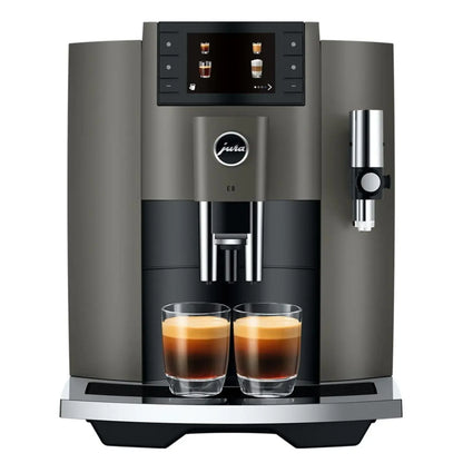 JURA E8 Automatic Espresso Machine Dark Inox