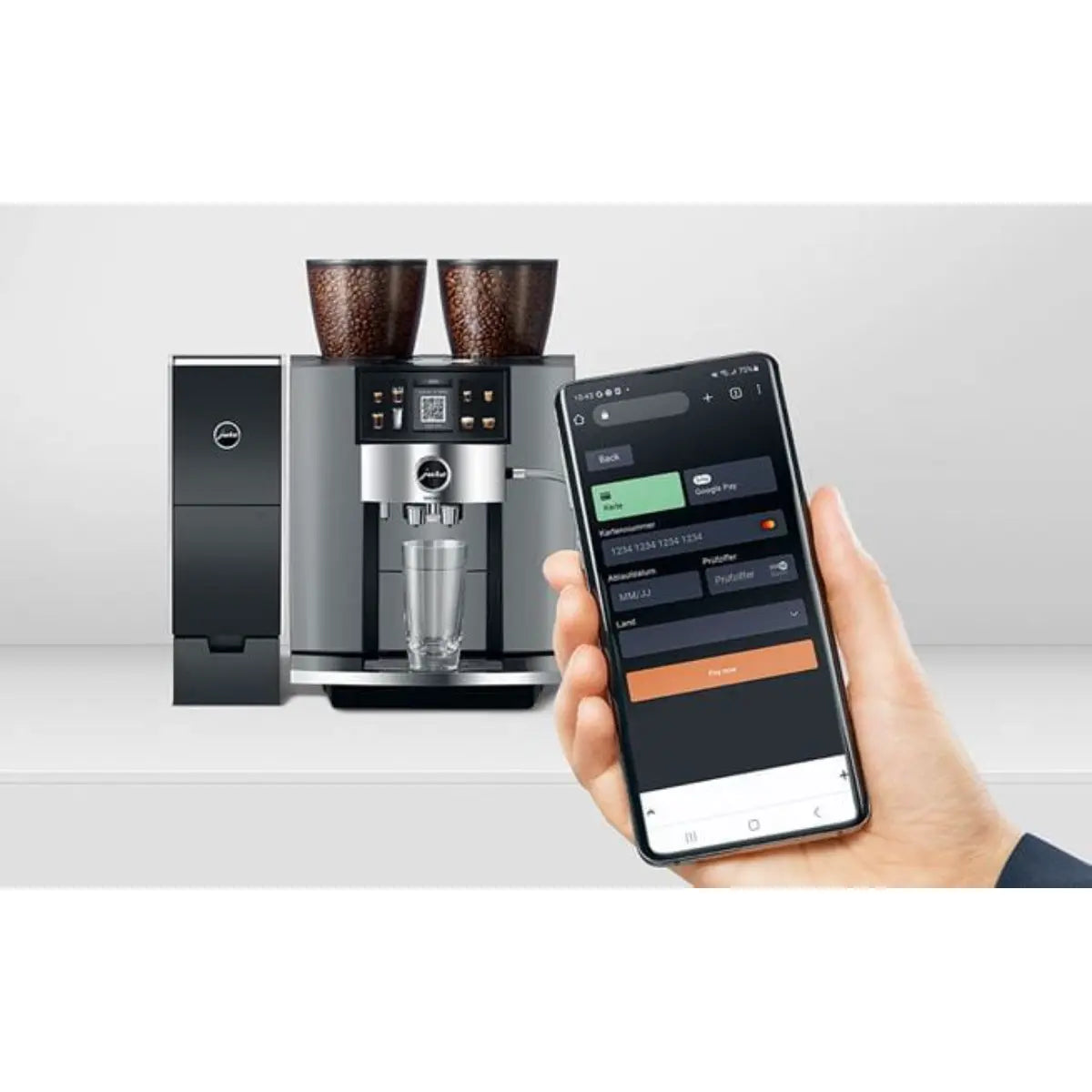 JURA Giga W10 Automatic Bean to Cup Espresso Machine - Up to 50 Cups/day - Prime Coffee Suppliers - Smart Connect