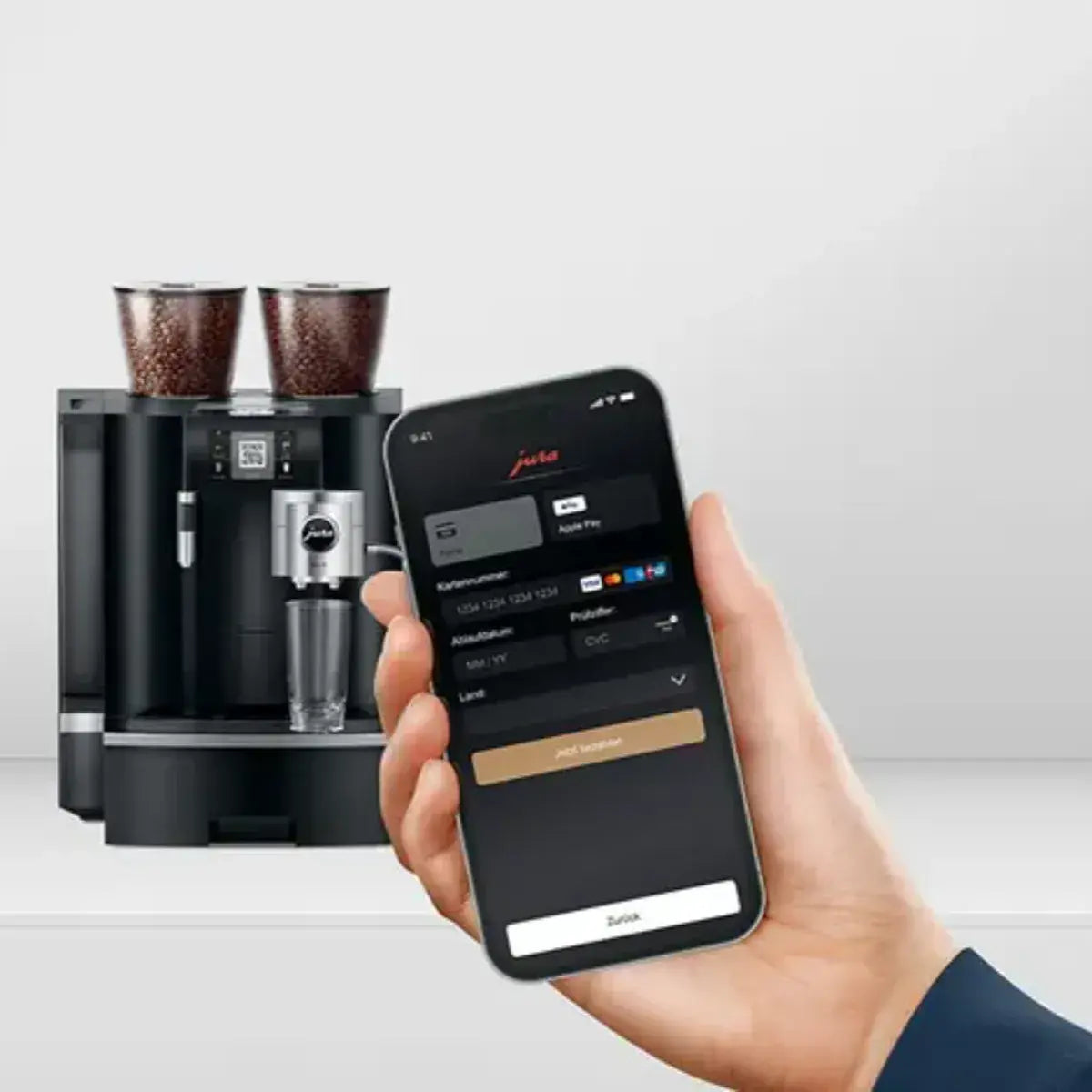 JURA Giga X8c Automatic Espresso Machine - Up to 200 Cups per day Pocket Pilot 2.0 Prime Coffee Suppliers