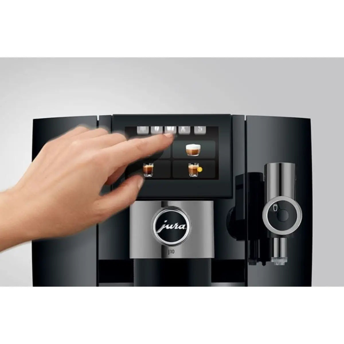 JURA J10 Automatic Espresso Machine - Diamond Black - Bean to Cup
