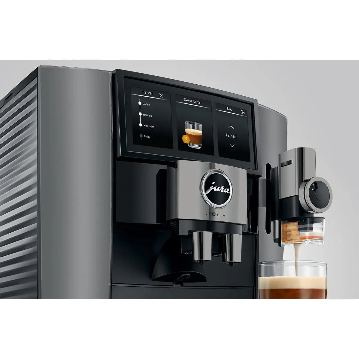 JURA J10 Twin Diamond Automatic Espresso Machine - Onyx - Bean to Cup - Prime Coffee Suppliers