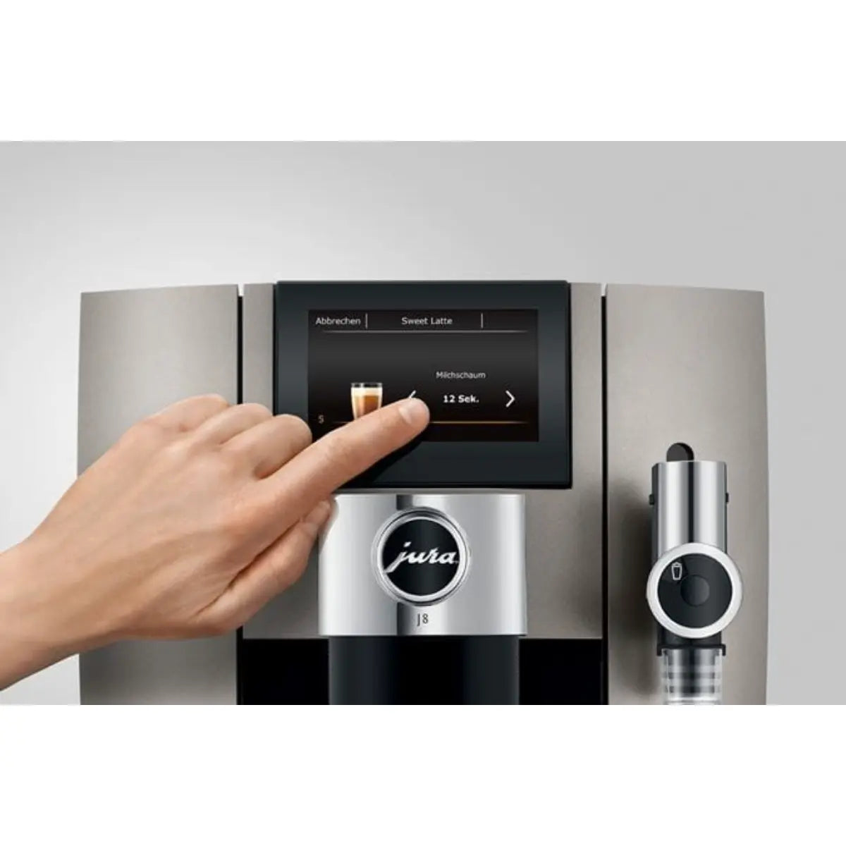 JURA J8 Automatic Espresso Machine - Midnight Silver
