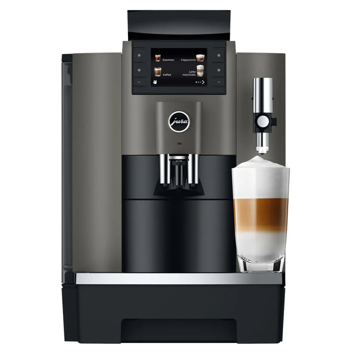 JURA W8 Automatic Bean to Cup Espresso Machine - Up to 50 Cups/day - Prime Coffee Suppliers - Milk Foam