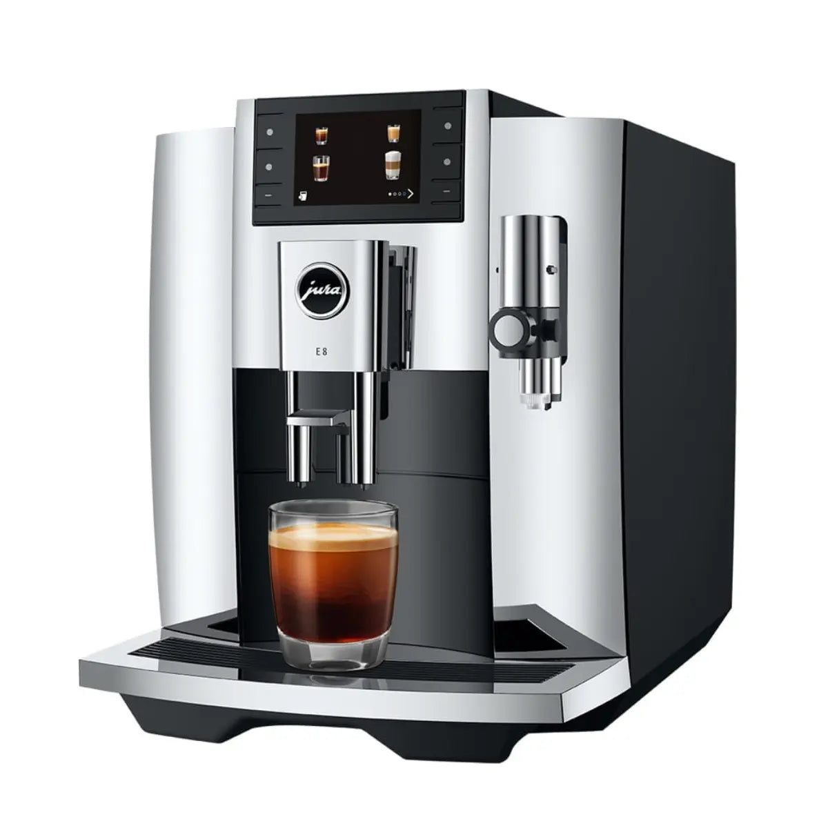 JURA E8 Automatic Espresso Machine Chrome