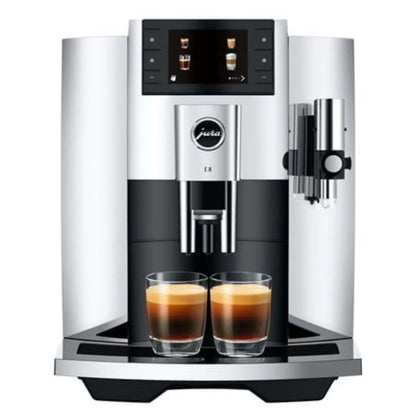 JURA E8 Automatic Espresso Machine Chrome