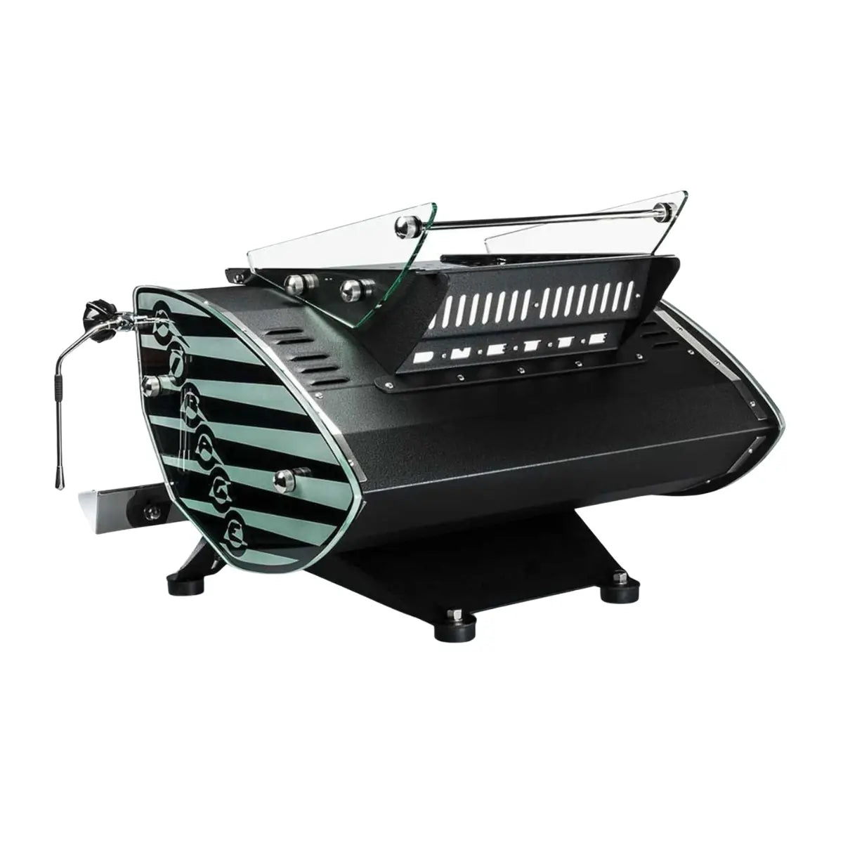 Kees van der Westen Mirage Highly Evolved Thermo-Syphon System Espresso Machine Black Side View - Prime Coffee Suppliers