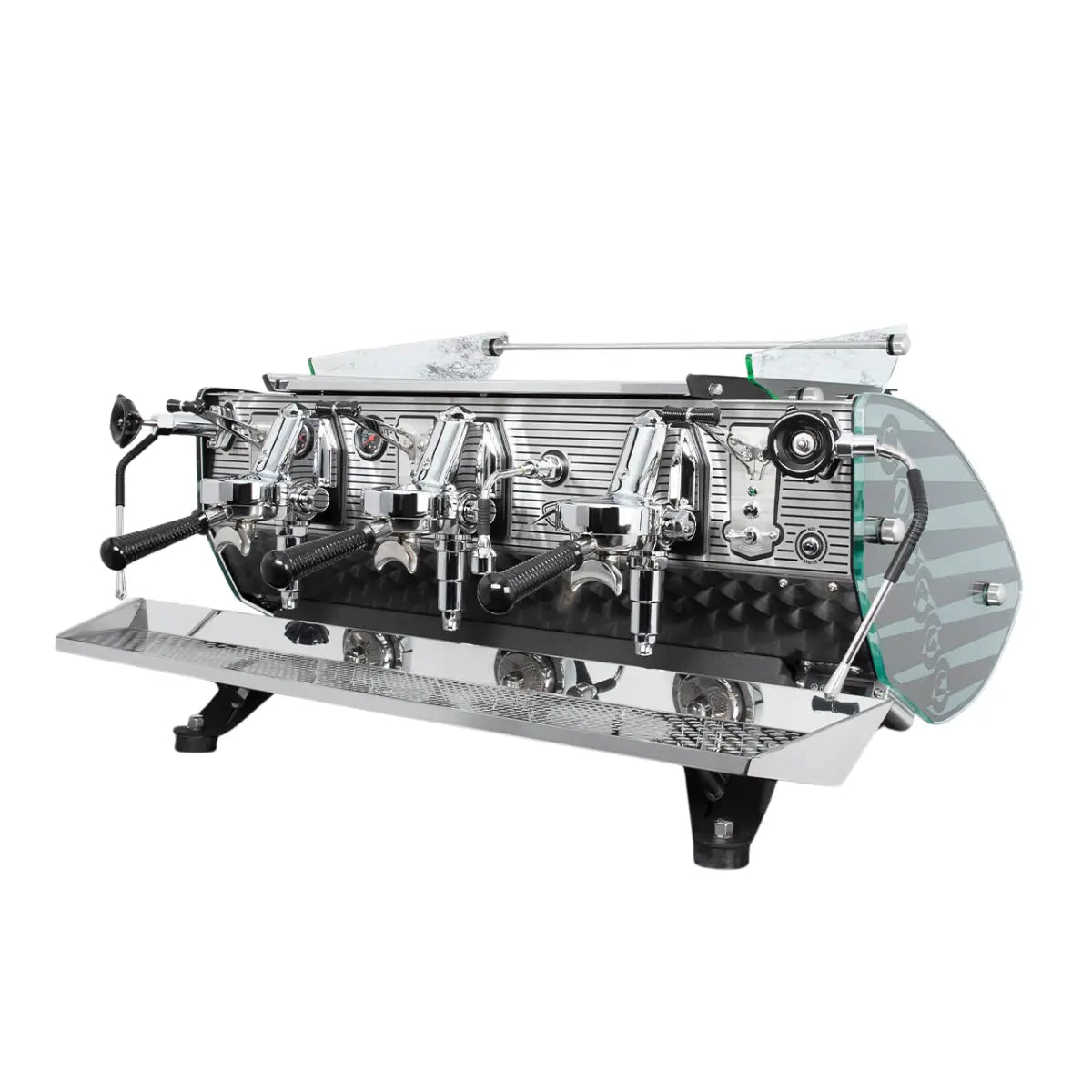 Kees van der Westen Mirage Highly Evolved Thermo-Syphon System Espresso Machine Glass Side Panel Triplette - Prime Coffee Suppliers