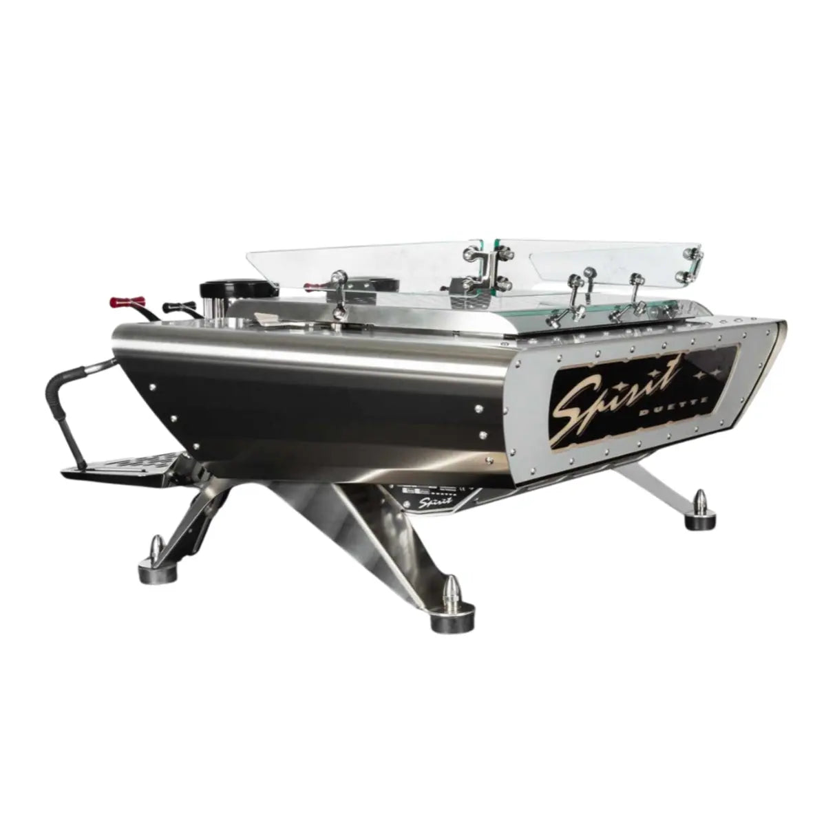 Kees van der Westen Spirit Espresso Machine with Multi-Boiler Technology - Duette Standard - Raw Black Frame and Panel