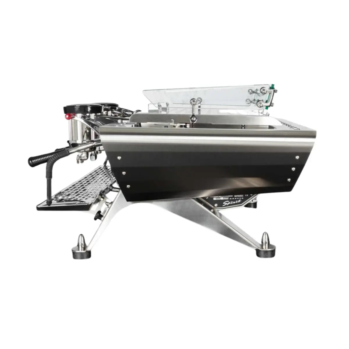 Kees van der Westen Spirit Espresso Machine with Multi-Boiler Technology - Duette Standard - Raw Black Frame and Panel