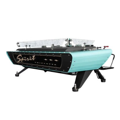 Kees van der Westen Spirit Multiple Espresso Boiler Machine Custom Colour Light Green Body Panels - Prime Coffee Suppliers